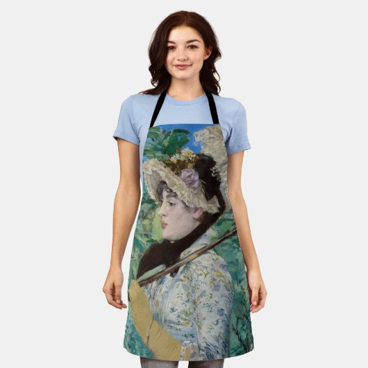 エドアードマネ – ジャンヌ/春 エプロン (着用した状態)