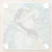 エドアードマネ – ジャンヌ/春 ガラスコースター (裏面)