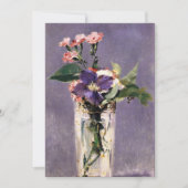 エドアードマネ – ピンクスとクレマティス カード (正面)