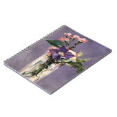 エドアードマネ – ピンクスとクレマティス ノートブック (左側)