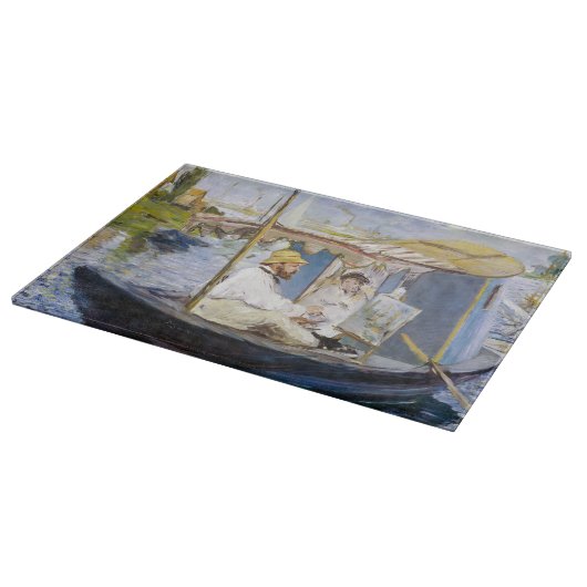 エドアードマネ – モネが彼のスタジオボート カッティングボード (角)