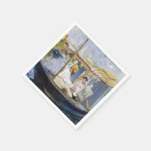 エドアードマネ – モネが彼のスタジオボート スタンダードカクテルナプキン (角)
