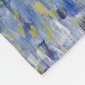 エドアードマネ – モネが彼のスタジオボート フリースブランケット (角)