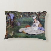 エドアードマネ – モネ家の庭 アクセントクッション (裏面)