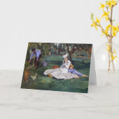 エドアードマネ – モネ家の庭 カード (黄色い花)