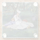 エドアードマネ – モネ家の庭 ガラスコースター (裏面)