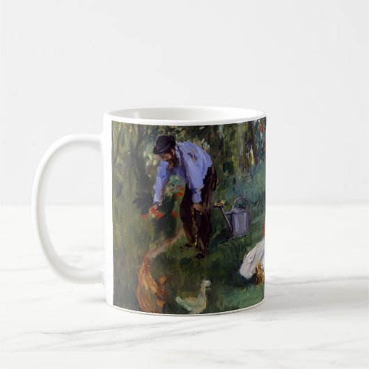 エドアードマネ – モネ家の庭 コーヒーマグカップ (左)