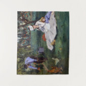 エドアードマネ – モネ家の庭 タペストリー (正面)