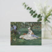 エドアードマネ – モネ家の庭 ポストカード (スタンド正面)