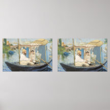 エドアードマネ – モネ絵画ズオンザズザズスタジオボート