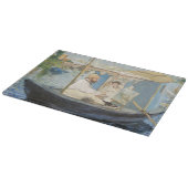 エドアードマネ – モネ絵画ズオンザズザズスタジオボート カッティングボード (角)