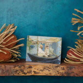 エドアードマネ – モネ絵画ズオンザズザズスタジオボート フォトプラーク (側面)