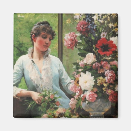 エドアール・デバト・ポー生け花の準備 マグネット (正面)