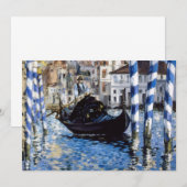 エドゥアルド・マネ - ヴェネツィアの大運河 招待状 (正面/裏面)