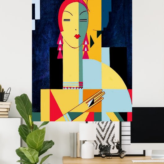 エドゥアルドGベニートスタイルアールデコ ポスター (ホームオフィス)