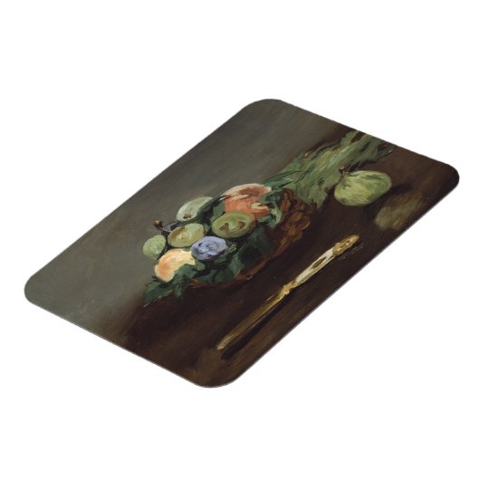 エドゥアードマネによる果実のバスケット マグネット (左側)