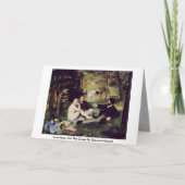 エドゥアードマネによる草の上の昼食会 カード (正面)