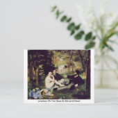 エドゥアードマネによる草の上の昼食会 ポストカード (スタンド正面)