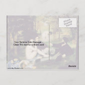 エドゥアードマネによる草の上の昼食会 ポストカード (裏面)