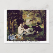 エドゥアードマネによる草の上の昼食会 ポストカード (正面)