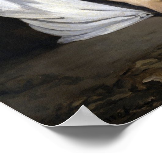 エドゥアードマネ死んだキリストと天使 ポスター (角)