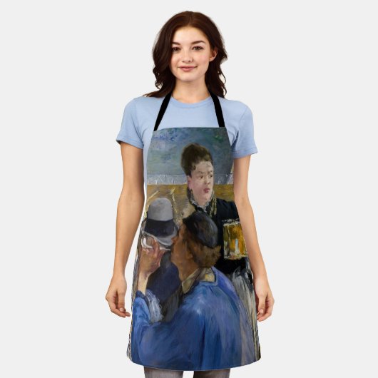 エドゥアードマネ – カフェコンサートのコーナー エプロン (着用した状態)