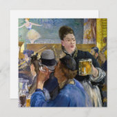 エドゥアードマネ – カフェコンサートのコーナー サンキューカード (正面/裏面)