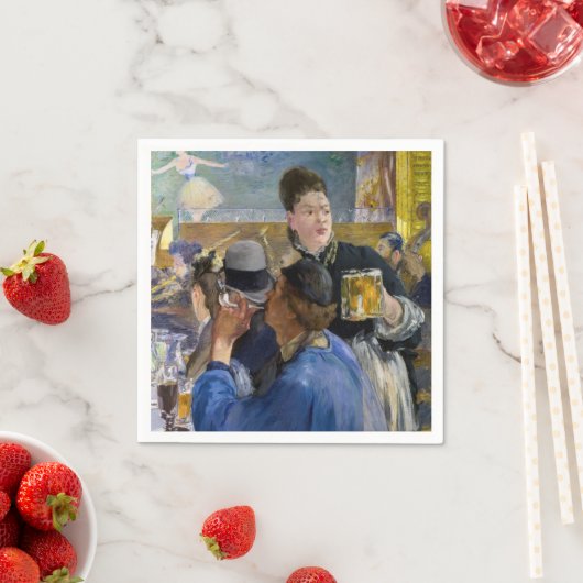 エドゥアードマネ – カフェコンサートのコーナー スタンダードカクテルナプキン (インサイチュ)