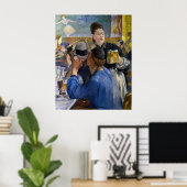 エドゥアードマネ – カフェコンサートのコーナー ポスター (ホームオフィス)