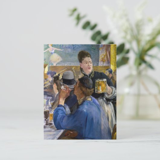 エドゥアードマネ – カフェコンサートのコーナー ポストカード (スタンド正面)