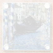 エドゥアードマネ – グランドカナル,ヴェネツィア ガラスコースター (裏面)