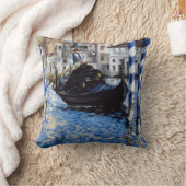 エドゥアードマネ – グランドカナル，ヴェネツィア クッション (ブランケット)