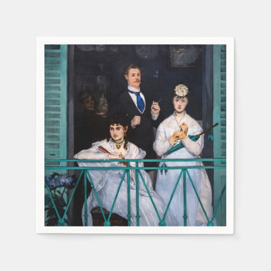 エドゥアードマネ – ザバルコニー/ルバルコン スタンダードカクテルナプキン (正面)