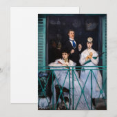 エドゥアードマネ – ザバルコニー/ルバルコン 招待状 (正面/裏面)