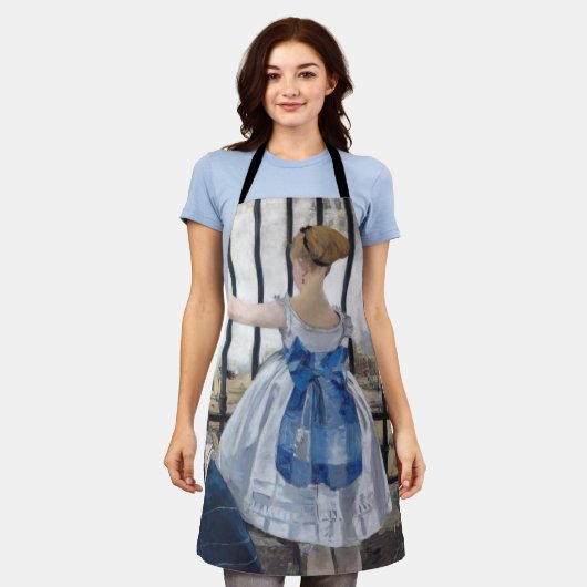 エドゥアードマネ – ザレイルウェイ エプロン (着用した状態)