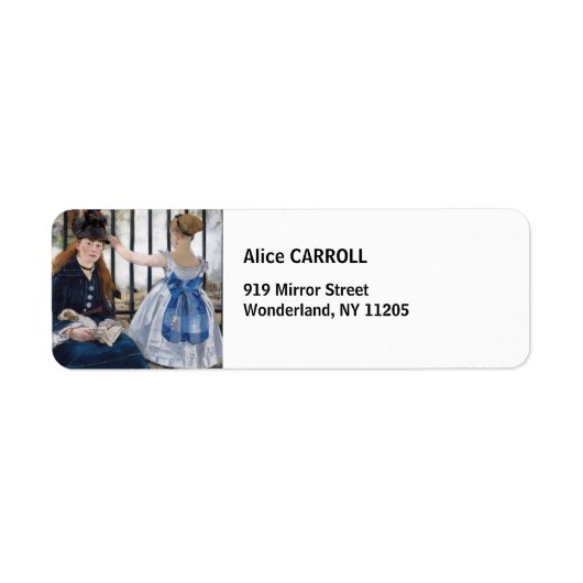 エドゥアードマネ – ザレイルウェイ ラベル (正面)