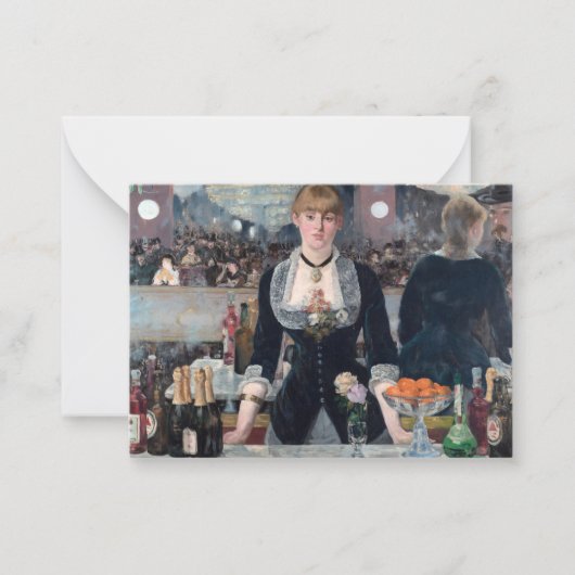 エドゥアードマネ – ザ・フォリー – ベルグレバー ノートカード (正面)