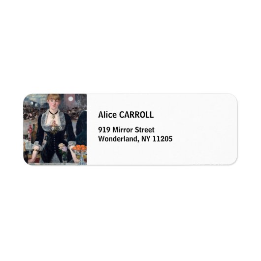 エドゥアードマネ – ザ・フォリー – ベルグレバー ラベル (正面)