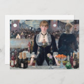 エドゥアードマネ – ザ・フォリー – ベルグレバー 招待状 (正面/裏面)