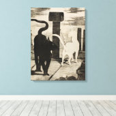 エドゥアードマネ～ルランデブーデシャツ キャンバスプリント (インサイチュ (ウッドフロア))