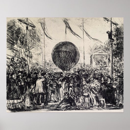 エドゥアードマネ – 風船 ポスター (正面)