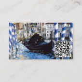 エドゥアードマネ – Grand Canal, Venice - QR Code 名刺 (正面)