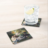 エドゥアードマネ – Luncheon the Grass スクエアペーパーコースター (インサイチュ)