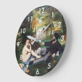 エドゥアードマネ – Luncheon the Grass ラージ壁時計 (傾斜)