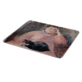 エドゥアードマネ – Woman with a cat カッティングボード (角)