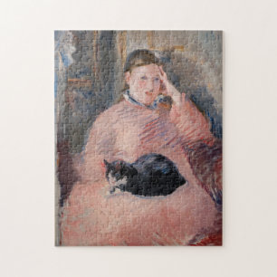エドゥアードマネ – Woman with a cat ジグソーパズル