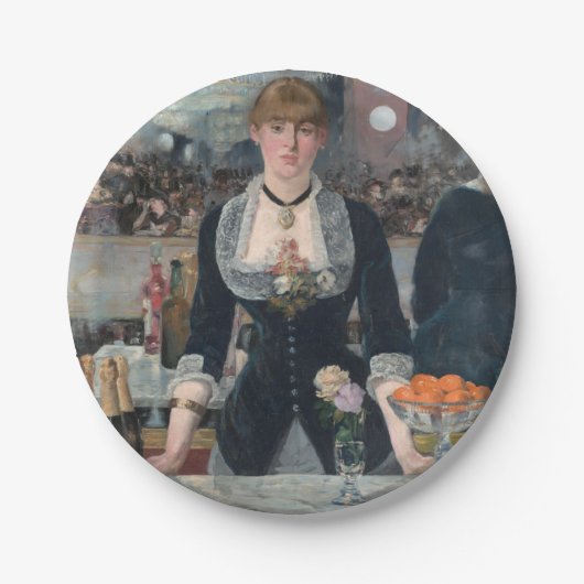 エドゥアードマネAバーアットザフォリー – ベルジェール ペーパープレート (正面)