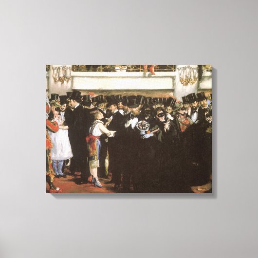 エドゥアール・マネによるオペラの仮面ボール キャンバスプリント (正面)