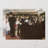 エドゥアール・マネによるオペラの仮面ボール 招待状 (正面/裏面)