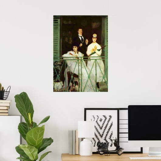 エドゥアール・マネの『バルコニー』（Le Balcon） ポスター (ホームオフィス)